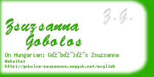 zsuzsanna gobolos business card